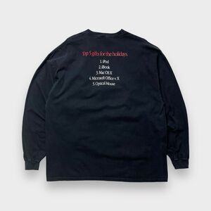 Vtg Y2K Apple Top 5 Holiday GIfts Shirt, 2-Sided Promo, iPod iBook Mac Xmas 2XL